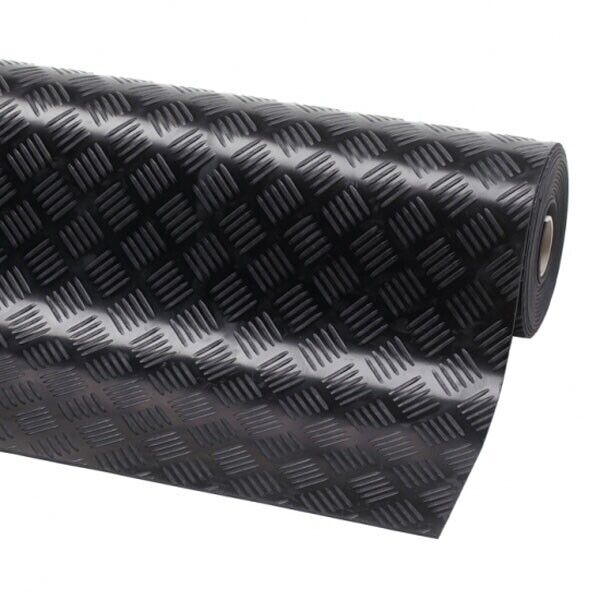 Heavy Duty Commercial Grade Anti-Slip Rubber Floor Matting - 5 Bar Pattern