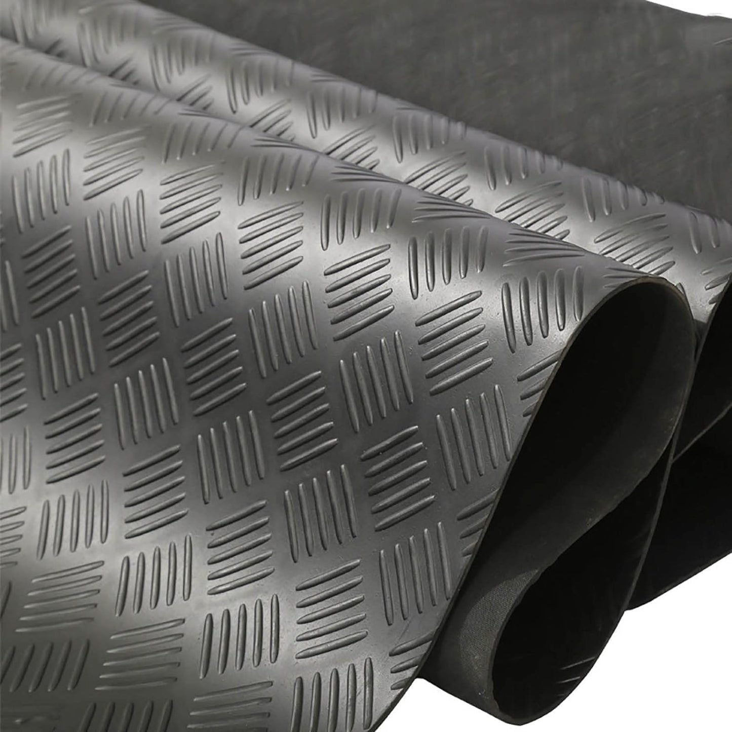 Heavy Duty Commercial Grade Anti-Slip Rubber Floor Matting - 5 Bar Pattern