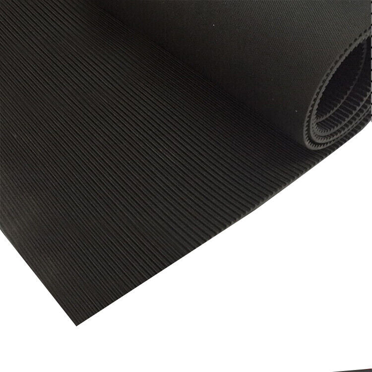 Heavy Duty Commercial Grade Anti-Slip Rubber Floor Matting - Fine Ribbed Pattern