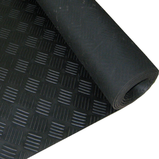Heavy Duty Commercial Grade Anti-Slip Rubber Floor Matting - 5 Bar Pattern