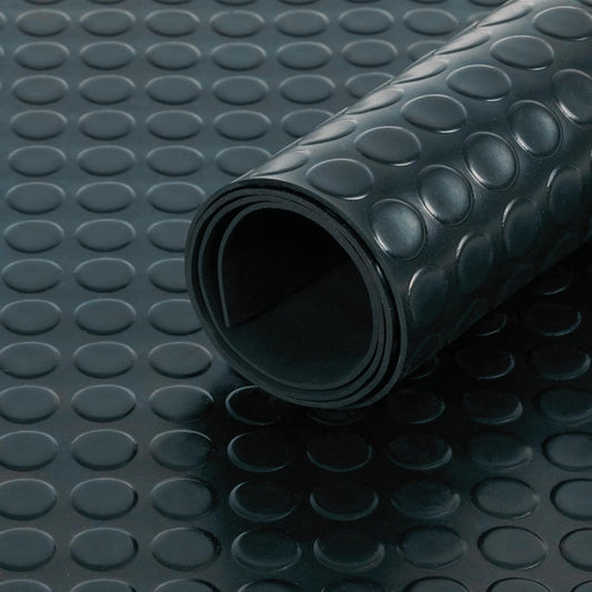 Heavy Duty Commercial Grade Anti-Slip Rubber Floor Matting - Coin Pattern