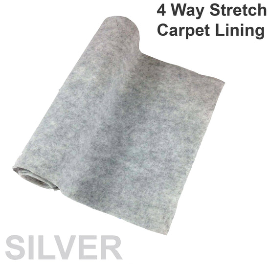 4 Way Stretch Camper Van Carpet Lining | Silver